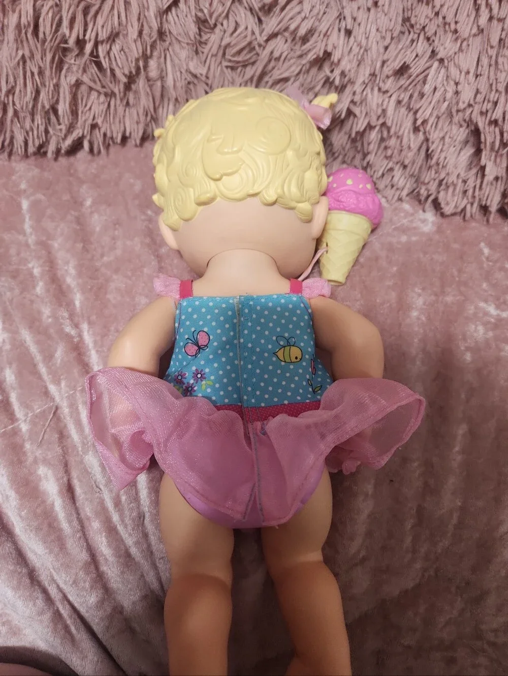 2012 Hasbro Baby Alive Yummy Treat Baby Doll With Ice Cream Cone